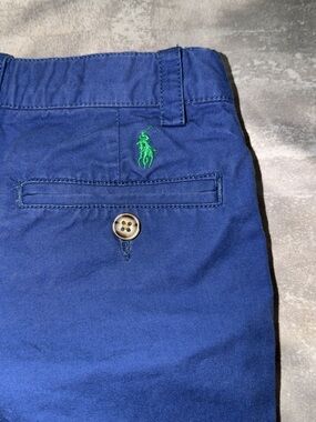 4T Kid’s Polo by Ralph Lauren Royal Blue Chino Pants with Green Pony